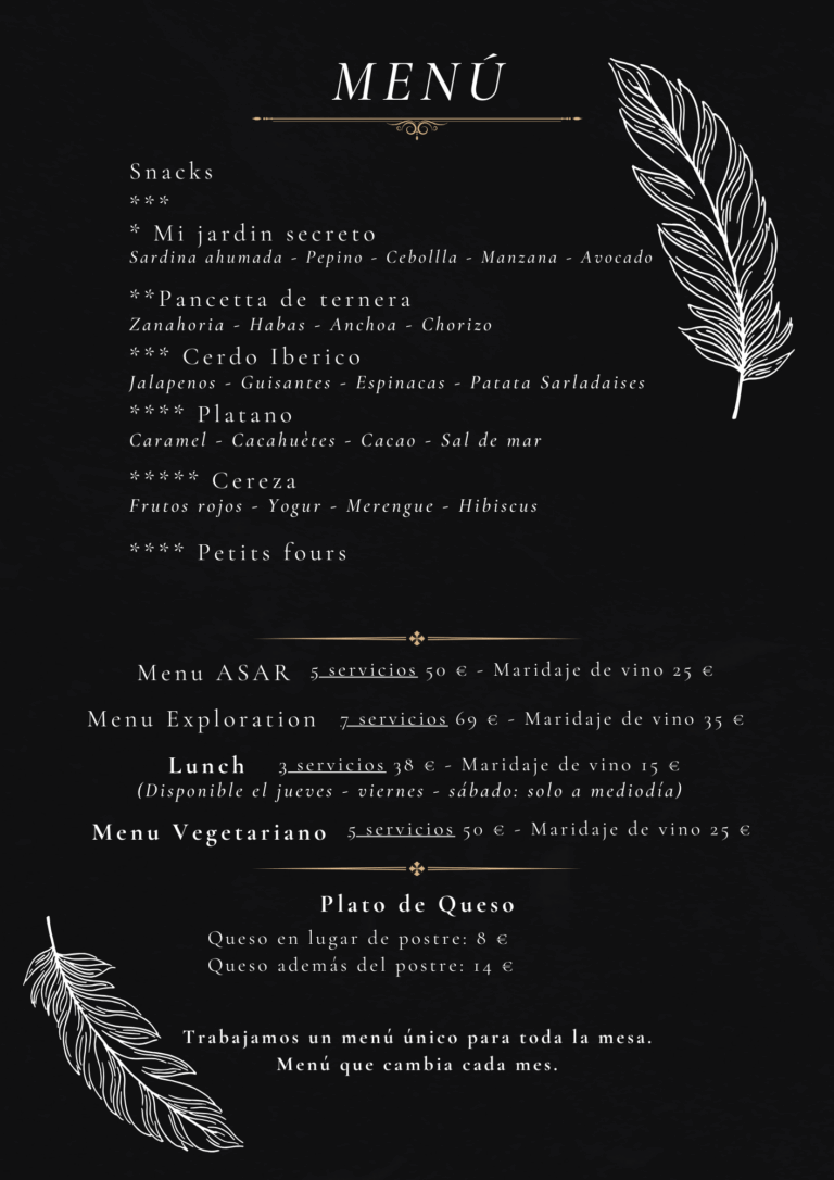 Menu-Spanish-Black