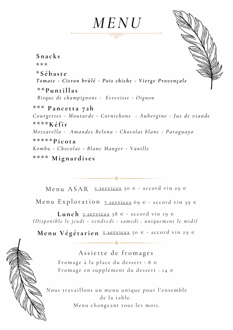 Menu-French-White